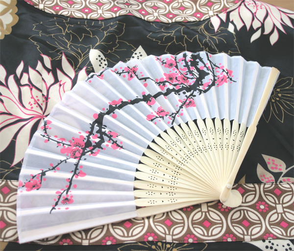 Cherry Blossom Silk Fans