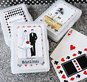 Playing Cards Wedding Favors on Elite Design Personalized Playing Cards Wedding Favors